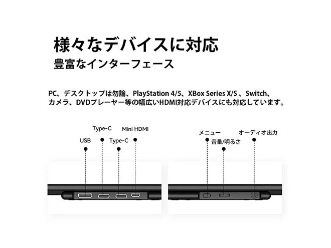 EHOMEWEI、最薄部4mm・重さ600gの13.3型4K有機ELモバイルモニター2機種 - 価格.com