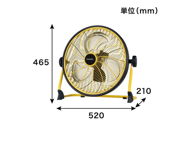 サンコー、直径40cmの大型羽根を搭載したDC扇風機「C-RDF19Y