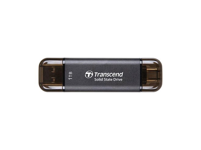 トランセンド、最大1050MB/sのスティック型SSD「ESD310C