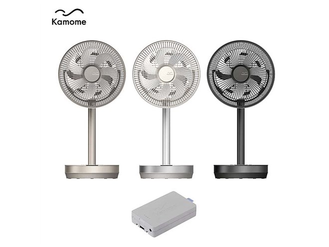 ドウシシャ、サーキュレーター機能を搭載した扇風機「Kamomefan+