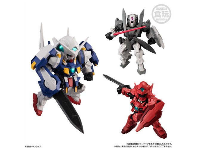 機動戦士ガンダム00」から4機を立体化、可動ユニット付き食玩