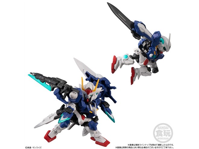 機動戦士ガンダム00」から4機を立体化、可動ユニット付き食玩