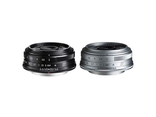 コシナ、富士フイルムX用標準レンズ「ULTRON 27mm F2」を本日6