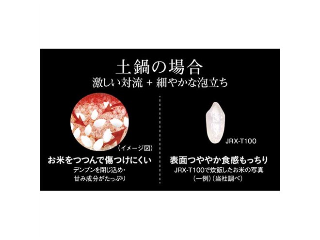 �u�y�爳��IH�W���[���ъ�q�������ār�y�炲�A�ΐ��� JRX-T100/060�v