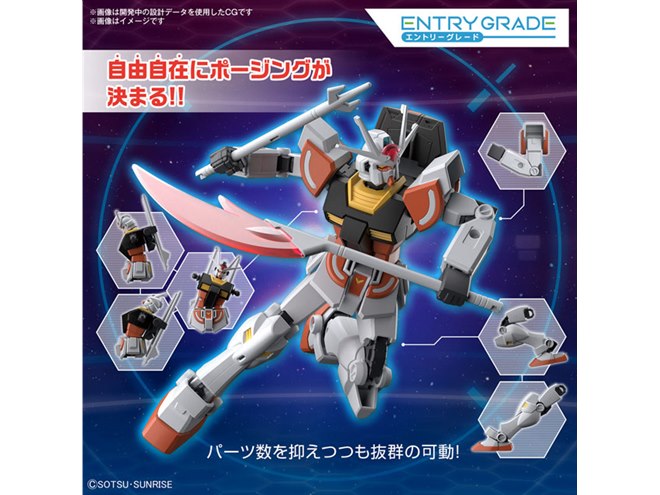 1,100円のガンプラ「ENTRY GRADE 1/144 ラーガンダム」が10/7