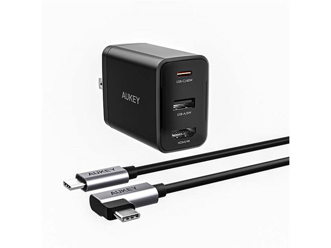 AUKEY、Switchのドック代わりになるUSB充電器「Swift HDMI 65W