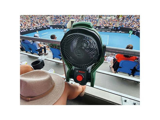 ボッシュ、パワフル＆静音のコードレスファン「UFAN 18V-1000H