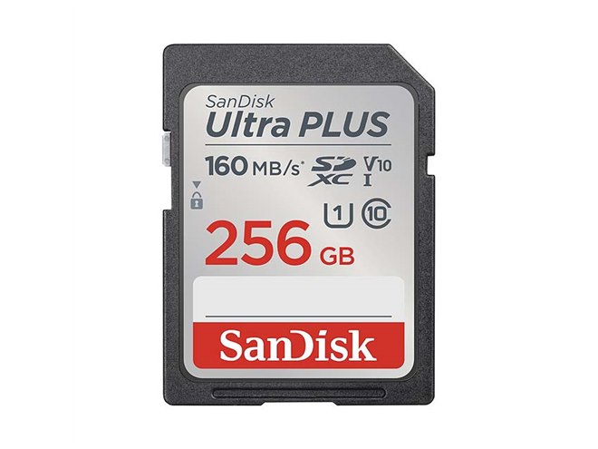 サンディスク、リード最大160MB/sの「ウルトラ プラス SDXCメモリー
