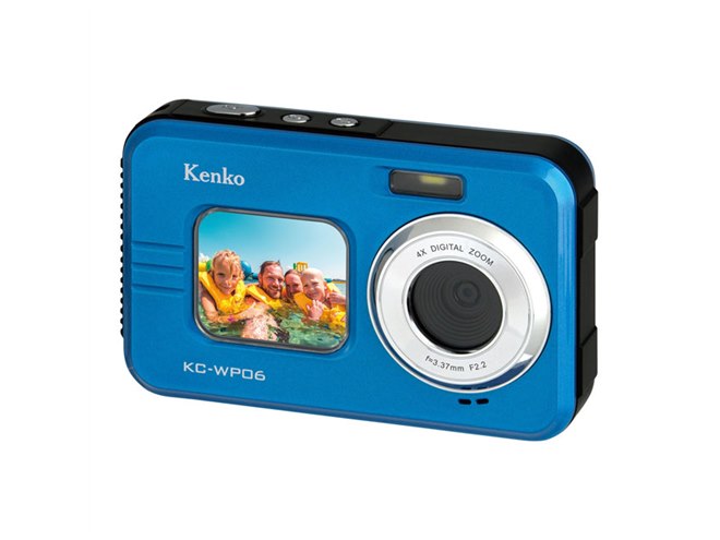 1.5型の前面液晶モニターを装備したIPX8防水コンデジ「KC-WP06」が本日