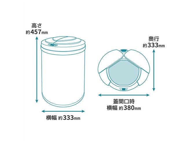ゴミ箱 MAXZEN、人感センサー付き自動開閉ゴミ箱31L「JG031MT01」 - 価格.com