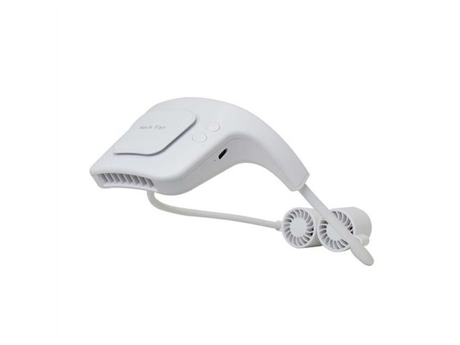 サンコー、トリプルファン構造を採用した首掛け式の「限界ファン」を