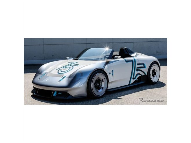 ポルシェ、1088馬力のEVスピードスター提案…スポーツカー誕生75周年を
