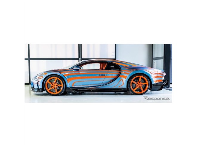 BUGATTI ブガッティシロンスーパースポーツ正規ライセンス商品カラーオレンジ 480km／h突破記念車！ ブガッティ シロン スーパースポーツ300＋