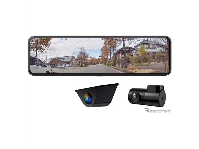 フロントカメラなしの後方特化型、録画機能付デジタルルームミラー発売
