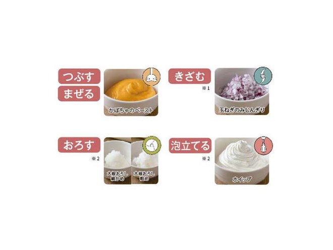 【お取り寄せ】テスコム ハンドブレンダー 1台3役 軽量 ホワイト TBL20A-W