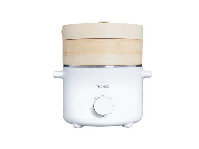 1台2役で卓上鍋にもなる電気せいろ蒸し器、サンコーが6,980円で発売