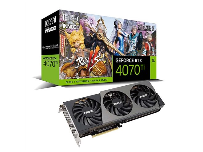 ELSA GeForce RTX™ 4070 Ti ERAZOR INNO3D（ELSA GeForce RTX