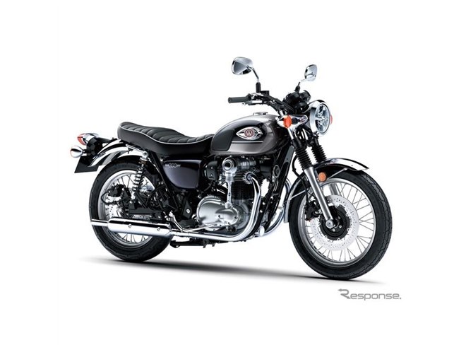 カワサキ W800 タンク 2024年 メタリックディアブロブラック×エボニー カワサキ W800、新色採用の2024年モデル発売へ - 価格.com
