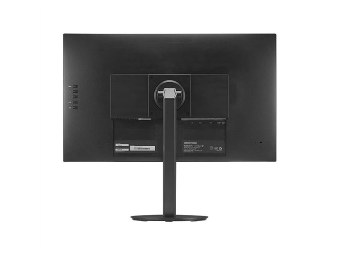 グリーンハウス、昇降スタンド付き27型フルHD液晶ディスプレイ「GH