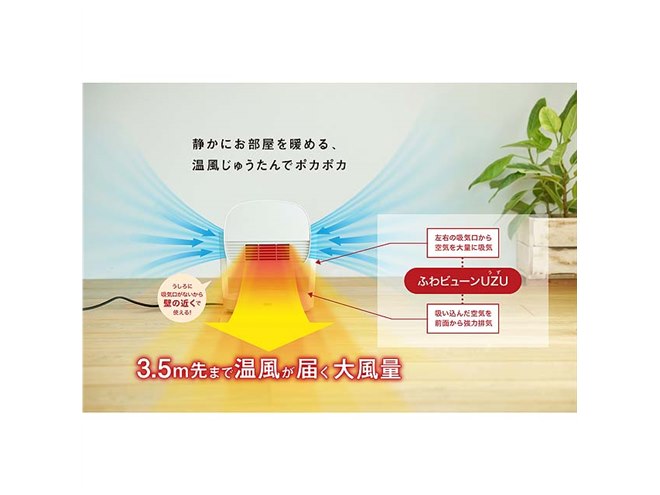 シロカ、温風・冷風に対応した「HOT&COOL サーキュレーター