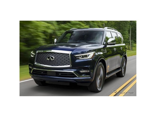 インフィニティ『QX80』、400馬力V8搭載の最上位SUV…2024年型を米国