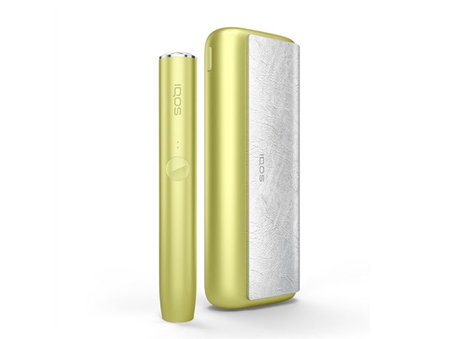 IQOSイルマ　ブライト(限定色) イエロー IQOSオンラインなど、「IQOS ILUMA」ビターレモンの限定カラーを