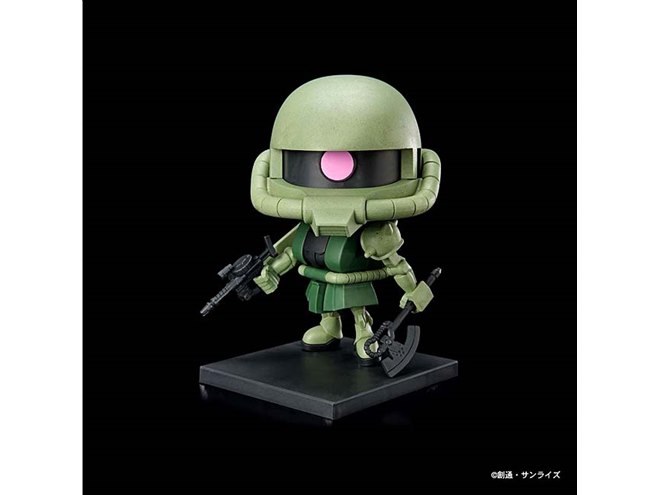 バンダイ、「お～いお茶」の茶殻を利用した「1/1 ザクプラくん