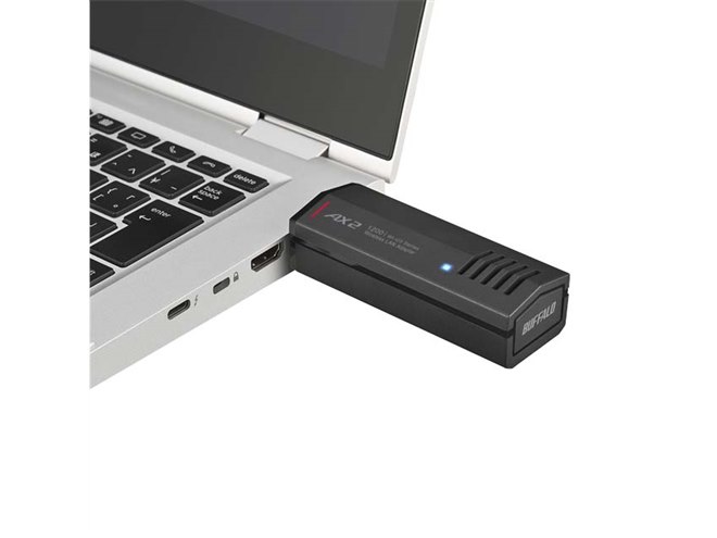 バッファロー、USB接続のWi-Fi 6対応アダプター「WI-U3-1200AX2I