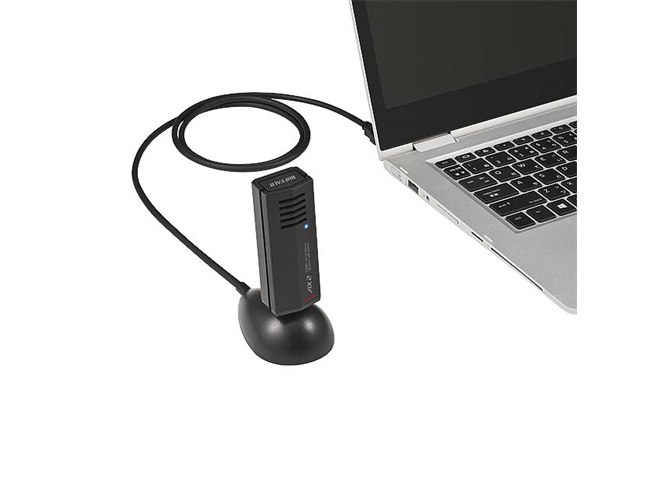バッファロー、USB接続のWi-Fi 6対応アダプター「WI-U3-1200AX2I