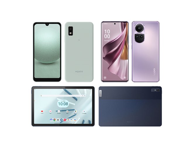 ソフトバンク、「AQUOS wish3」「OPPO Reno10 Pro 5G」「Lenovo TAB7