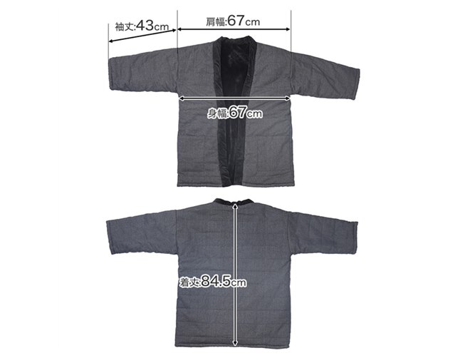 サンコー、計5か所にヒーターを内蔵したUSB式はんてん「ほかてん