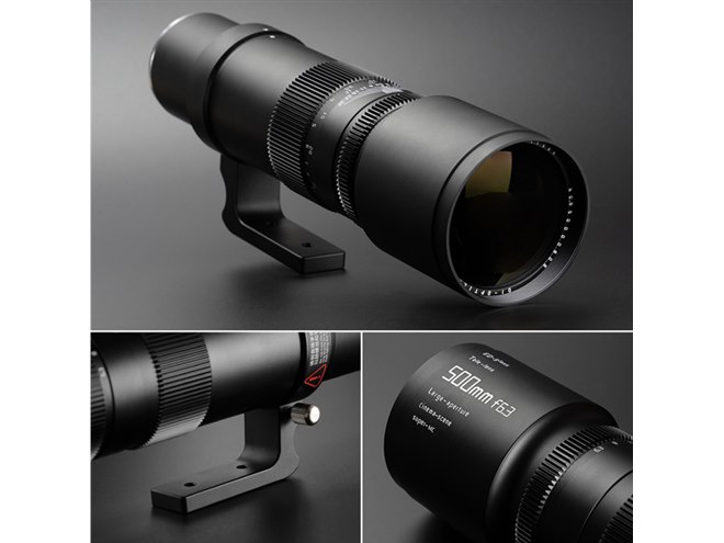 TTArtisan、焦点距離500mmのフルサイズ対応超望遠レンズ「500mm