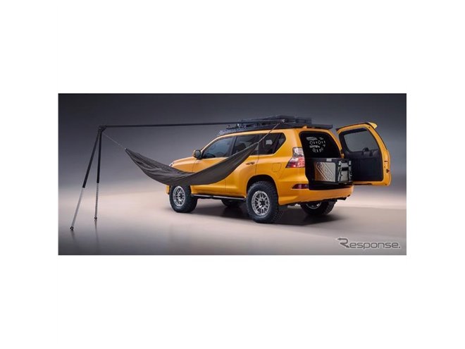イエローのレクサスSUVが登場、キャンプ仕様にカスタム…SEMA