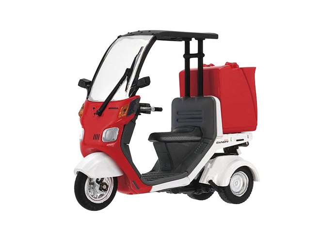 Hondaの三輪スクーター「ジャイロキャノピー」の公式ミニチュア