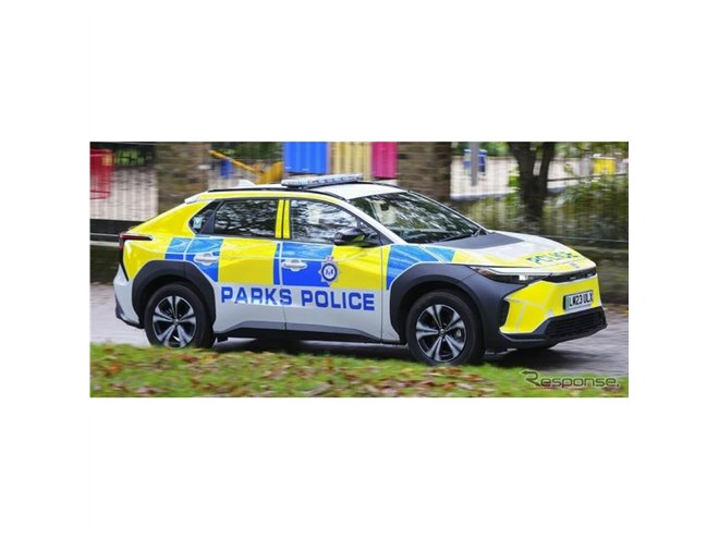 ゼロエミッションでパトロール、トヨタのEV『bZ4X』がポリスカーに