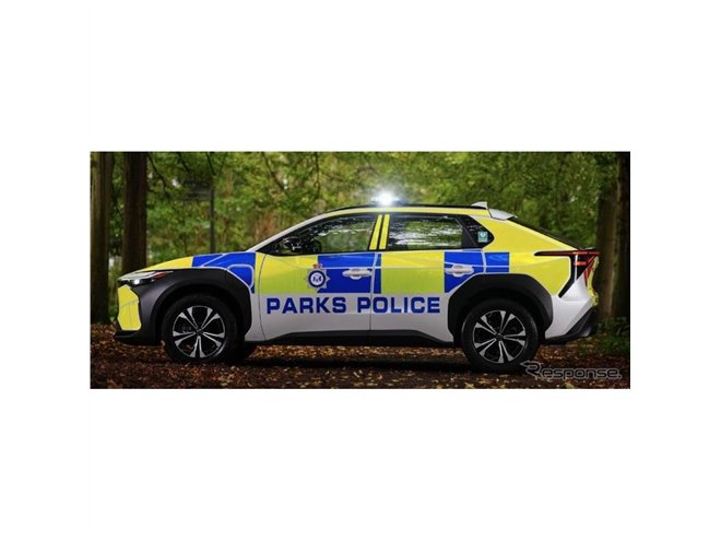 ゼロエミッションでパトロール、トヨタのEV『bZ4X』がポリスカーに