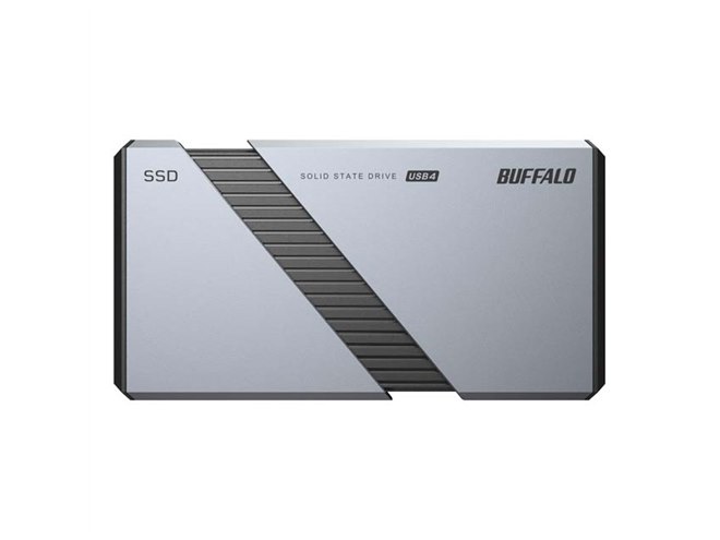 WEB限定カラー バッファロー、USB4対応で最大約3800MB/sのポータブルSSD「SSD 外付けハードディスク・ドライブ