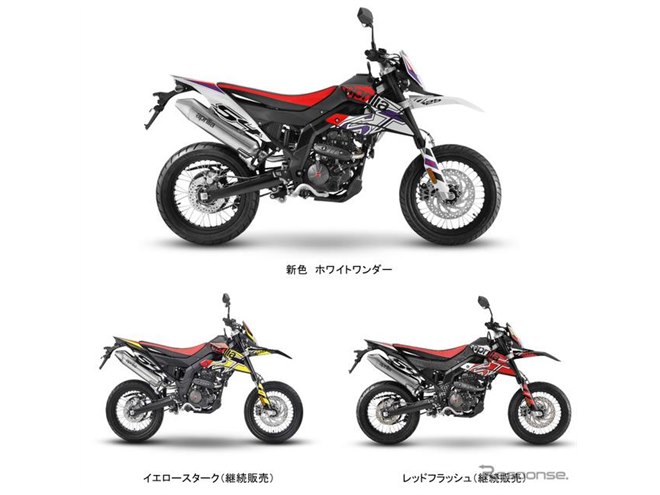 アプリリア RX125/SX125、新色「ホワイトワンダー」を導入 - 価格.com