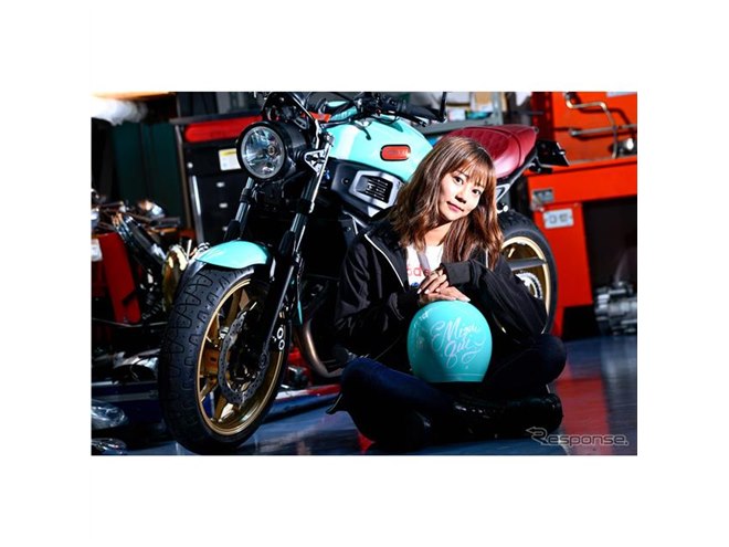 バイク女子・指出瑞貴、人生初のバイクカスタムが完成！ ターコイズ