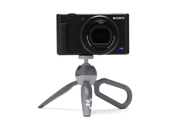 JOBY、脚の一本がカラビナになったミニ三脚「ハンディーポッド