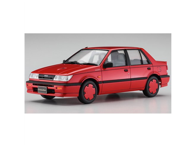 レッドカラーの「いすゞ ジェミニ イルムシャー ターボ」が1/24