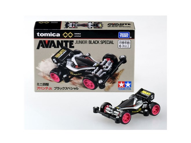 トミカとミニ四駆のコラボ第1弾「トミカプレミアムunlimited ミニ四駆 アバンテJr.」 2024年1月中旬発売 - Car Watch