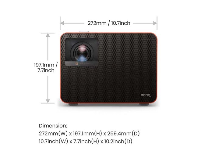 BenQ、3300ANSIルーメンの4Kゲーミングプロジェクター「X3100i