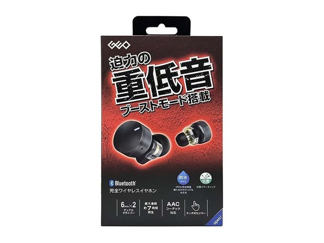 ゲオ、重低音に特化型した完全ワイヤレスイヤホンを4,378円で ゲオ、重低音に特化型した完全ワイヤレスイヤホンを4,378円で