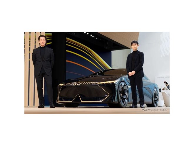 スカイライン 次期型？ 新写真を公開、インフィニティのEVセダン