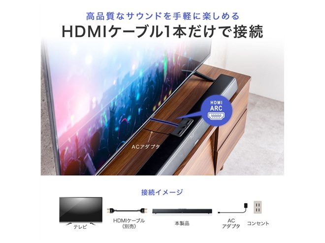Bluetooth対応 サウンドバー HDMI ARC Amazon.co.jp: FELEMAN サウンドバー テレビ用 スピーカー PC