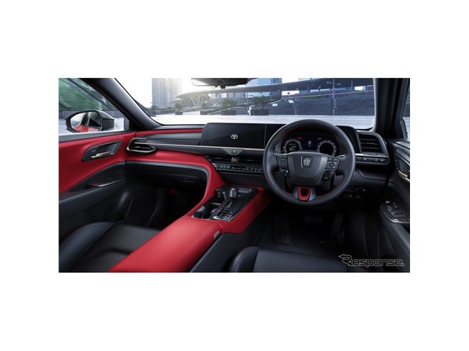 クラウンスポーツ　PHEV 版　ブラック　内装レッド　カラーサンプル　非売品 クラウンスポーツ PHEV 版 ブラック 内装レッド カラーサンプル 非売品