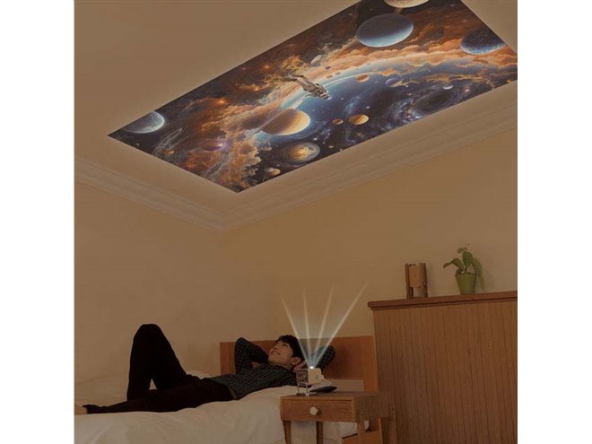 手のひらサイズ「ゴロジェクター」発売、バッテリー内蔵で壁や天井に