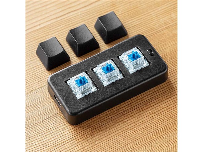 サンワ、3つのキーを採用したプログラマブルキーボード「400-SKB075