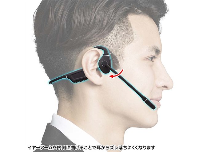サンワ、Bluetooth骨伝導ヘッドセット「MM-BTSH69BK」 - 価格.com